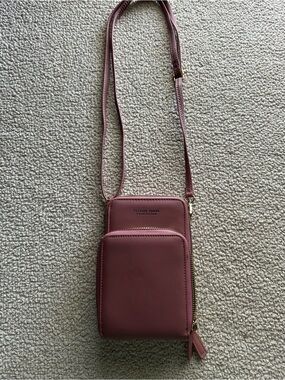 Forever Young Dusty Rose Crossbody Phone Pouch